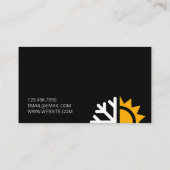 Carte De Visite Chauffage et refroidissement HVAC , Climatisation (Dos)