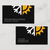 Carte De Visite Chauffage et refroidissement HVAC , Climatisation (Devant / Derrière)