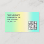 Carte De Visite Chauffage et refroidissement HVAC QR (Dos)