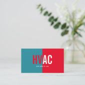 Carte De Visite Chauffage & Refroidissement , Climatisation HVAC B (Debout devant)