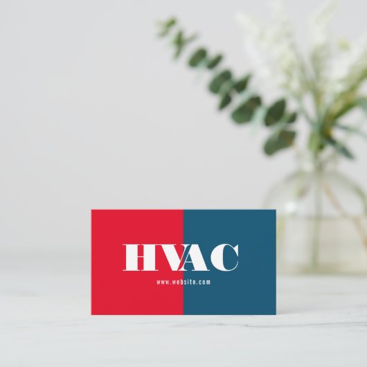 Carte De Visite Chauffage & Refroidissement , Climatisation HVAC B (Debout devant)