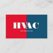 Carte De Visite Chauffage & Refroidissement , Climatisation HVAC B (Devant)