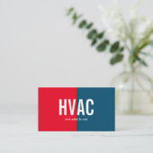 Carte De Visite Chauffage & Refroidissement , Climatisation HVAC B (Debout devant)