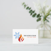 Carte De Visite Chauffage & Refroidissement , Climatisation HVAC B (Debout devant)