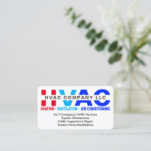 Carte De Visite Chauffage & Ventilation & Climatisation - CVC (Debout devant)