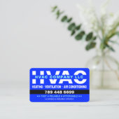 Carte De Visite Chauffage & Ventilation & Climatisation - Entrepri (Debout devant)