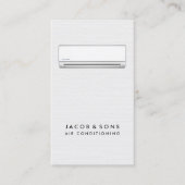 Carte De Visite Chauffage Ventilation Climatisation HVAC (Devant)