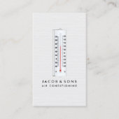 Carte De Visite Chauffage Ventilation Climatisation HVAC (Devant)