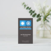 Carte De Visite Chauffage Ventilation Climatisation Refroidissemen (Debout devant)
