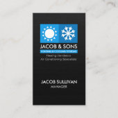 Carte De Visite Chauffage Ventilation Climatisation Refroidissemen (Devant)