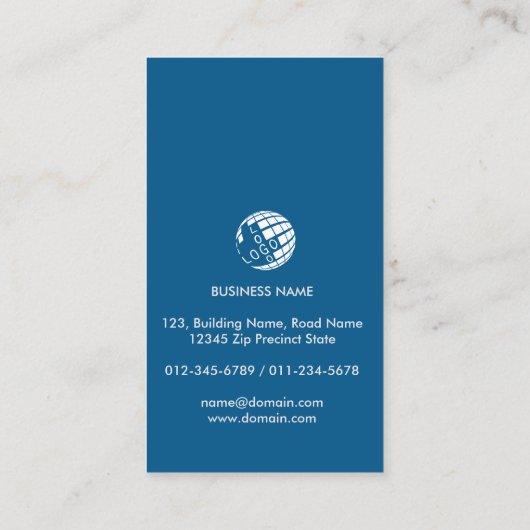 Carte De Visite Chauffage Ventilation Climatisation Refroidissemen (Dos)