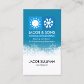 Carte De Visite Chauffage Ventilation Climatisation Refroidissemen (Devant)