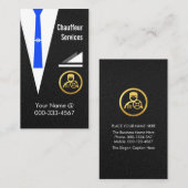 Carte De Visite Chauffeur Coat Jacket Driving Limo (Devant / Derrière)