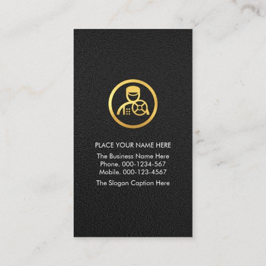 Carte De Visite Chauffeur Coat Jacket Driving Limo (Dos)