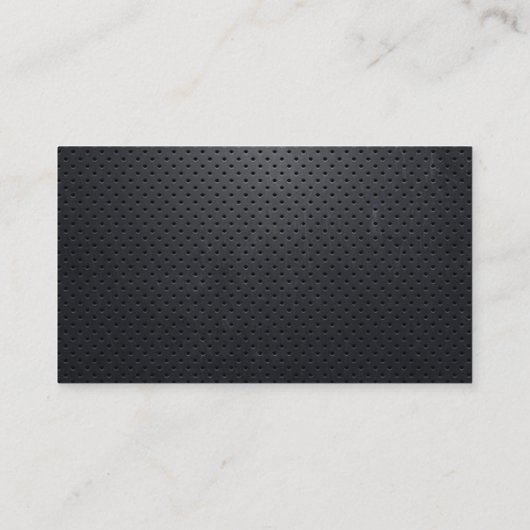 Carte De Visite Chauffeur conducteur Black Metal QR Code (Dos)