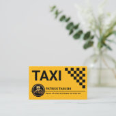 Carte De Visite Chauffeur de cabine pour taxi (Debout devant)