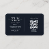 Carte De Visite Chauffeur de camion Mover Logistique foncé violet  (Dos)