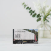 Carte De Visite Chauffeur De Camions Et De Camions D'Expédition (Debout devant)