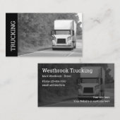 Carte De Visite Chauffeur De Camions Et De Camions D'Expédition (Devant / Derrière)