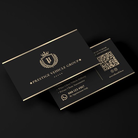 Carte De Visite Chauffeur de direction Conciergerie de luxe Barre 