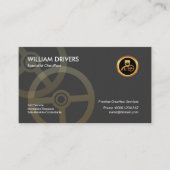 Carte De Visite Chauffeur de direction propre et simple (Devant)