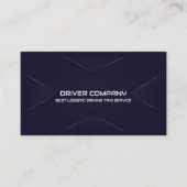 Carte De Visite Chauffeur de la Marine Élégant (Devant)