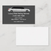 Carte De Visite Chauffeur De Service De Voile Uber De Luxe (Devant / Derrière)