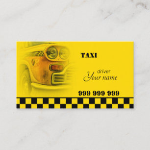 Carte De Visite chauffeur de taxi