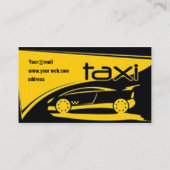 Carte De Visite chauffeur de taxi (Dos)