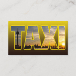 Carte De Visite Chauffeur de taxi chauffeur de taxi taxi jaune vil