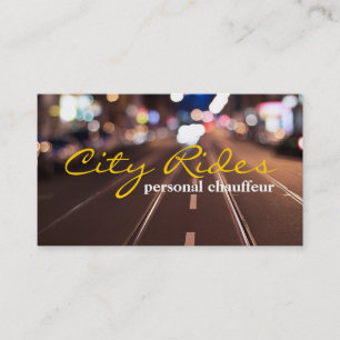 Carte De Visite Chauffeur de taxi Conducteur de taxi Entreprise de