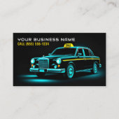 Carte De Visite Chauffeur de taxi moderne (Devant)
