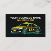 Carte De Visite Chauffeur de taxi moderne (Devant)