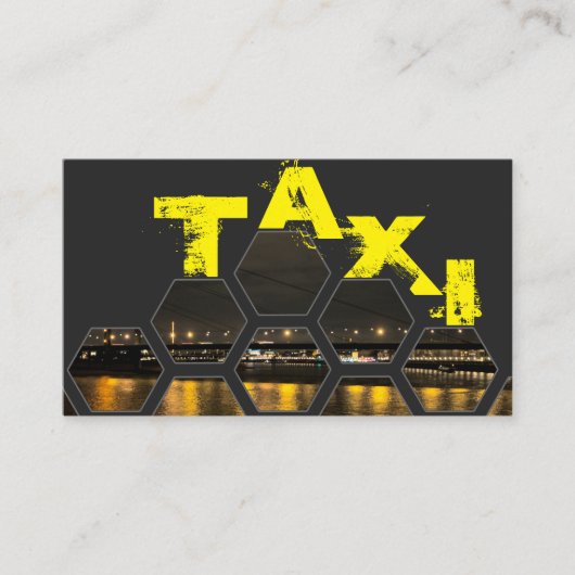 Carte De Visite chauffeur de taxi professionnel (Devant)