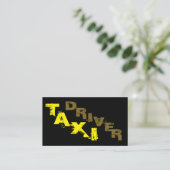 Carte de visite chauffeur de taxi professionnel (Debout devant)