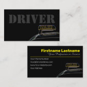 Carte de visite chauffeur de taxi professionnel (Devant / Derrière)