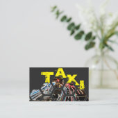 Carte de visite chauffeur de taxi professionnel (Debout devant)