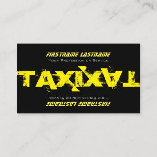 Carte De Visite chauffeur de taxi professionnel chauffeur de taxi
