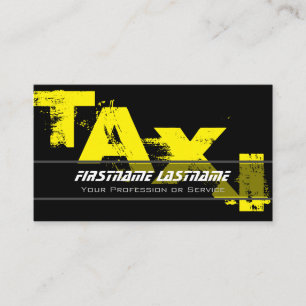 Carte De Visite chauffeur de taxi professionnel chauffeur de taxi