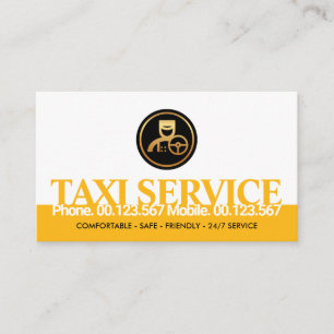 Carte De Visite Chauffeur de transport frontalier Creative Yellow