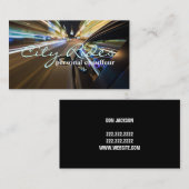 Carte De Visite Chauffeur de voiture de ville Transport d'affaires (Devant / Derrière)
