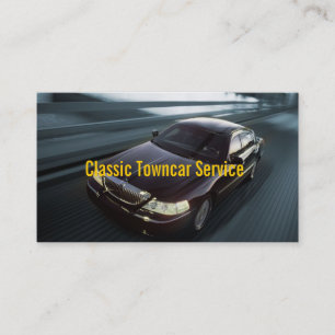 Carte De Visite Chauffeur de voiture de ville Transport d'affaires