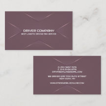 Chauffeur élégant violet