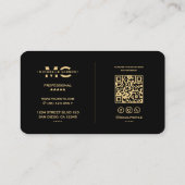 Carte De Visite Chauffeur Executive de Location de Voitures Modern (Dos)