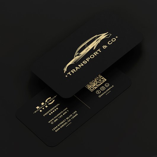 Carte De Visite Chauffeur Executive de Location de Voitures Modern
