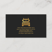 Carte De Visite Chauffeur logistique Camion Creative Trapezium Lay (Dos)