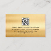 Carte De Visite Chauffeur Professionnel Chauffeur Conducteur Limo (Dos)