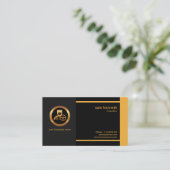 Carte De Visite Chauffeur professionnel élégant et propre (Debout devant)