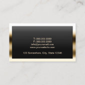 Carte De Visite Chauffeur Royal Gold Bordure (Dos)