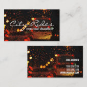 Carte De Visite Chauffeur Taxi Chauffeur Chauffeur Chauffeur Trans (Devant / Derrière)